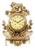 A Swedish Giltwood Cartel Clock