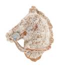 A Greek Terra Cotta Head of a Horse
