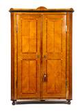 A Biedermeier Style Birch Armoire