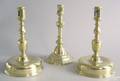 Pair of Spanish or Dutch brass candlesticks ca 1680