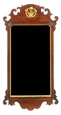A Regency Parcel Gilt Mahogany Mirror
