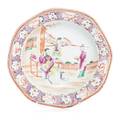 A Chinese Export Porcelain Soup Plate