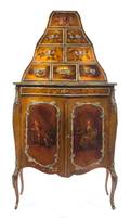 A Louis XV Style Gilt Bronze Mounted Vernis Martin Cabinet
