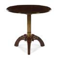A Neoclassical Brass Banded Walnut Pedestal Table