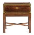 A Regency Brass Inlaid Rosewood Lap Desk