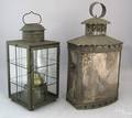 Two tin hanging lanterns 19th c