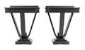 A Pair of Contemporary Ebonized Side Tables