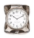 An American Silver Repeater Travel Clock