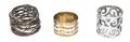 An Assortment of Silvered Napkin Rings