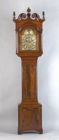 Strawbridge family Philadelphia Chippendale walnut tall case clock ca 1775