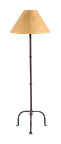 A Cast Metal Floor Lamp