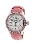 A Stainless Steel Ceramic and Pink Sapphire Wristwatch Chanel