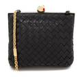 A Bottega Veneta Black Intrecciato Leather Bag