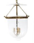 An English Brass and Glass Hall Lantern