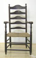 Delaware Valley 5slat ladderback armchair late 18th c
