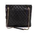 A Chanel Black Quilted Leather Tote Bag