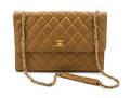 A Chanel Tan Quilted Leather Flap Bag