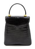 A Lana Marks Black Alligator Bag