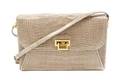 A Judith Leiber Taupe Alligator Shoulder Bag