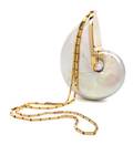 A Judith Leiber Mother of Pearl Shell Bag