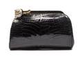 A Judith Leiber Black Alligator Evening Bag