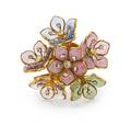 A Chanel Maison Gripoix Floral Bouquet Brooch