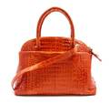 A Nancy Gonzalez Coral Crocodile Bag