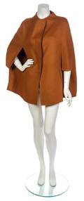A Piazza Sempione Rust Cashmere and Virgin Wool Cape