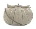 A Judith Leiber Sage Karung Snakeskin Bag