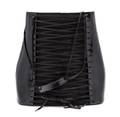 A Jean Paul Gautier Black Leather Corset Bag