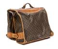 A Louis Vuitton Monogram Canvas Softsided Suitcase and Folding Garment Bag