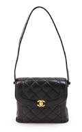 A Chanel Black Quilted Leather Bag