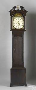 English George III oak tall case clock ca 1770
