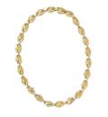 An 18 Karat Yellow Gold and Diamond Necklace