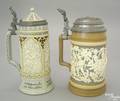 Two Mettlach steins ca 1900
