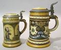 Two Mettlach steins ca 1900