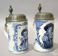 Two Mettlach steins ca 1900
