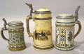 Three Mettlach steins ca 1900
