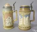 Two Mettlach steins ca 1900