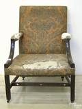 George III mahogany open armchair ca 1780