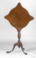 Massachusetts Federal mahogany candlestand 19th c