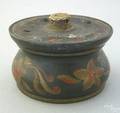 Buffalo New York turned and painted ink stand 19th c