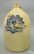 Three gallon stoneware jug 19th c