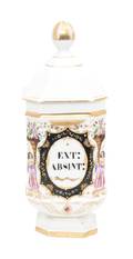 A Continental Porcelain Apothecary Jar