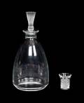 A Lalique Molded and Frosted Glass Decanter