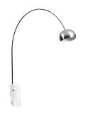 An Arco Chrome Floor Lamp