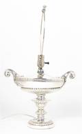An English SilverPlate Table Lamp