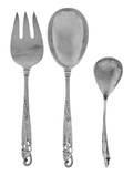 Three American Silver Servers