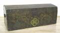 New England painted pine dome top trunk 19th c