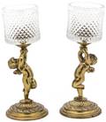 A Pair of American Figural Votive Holders